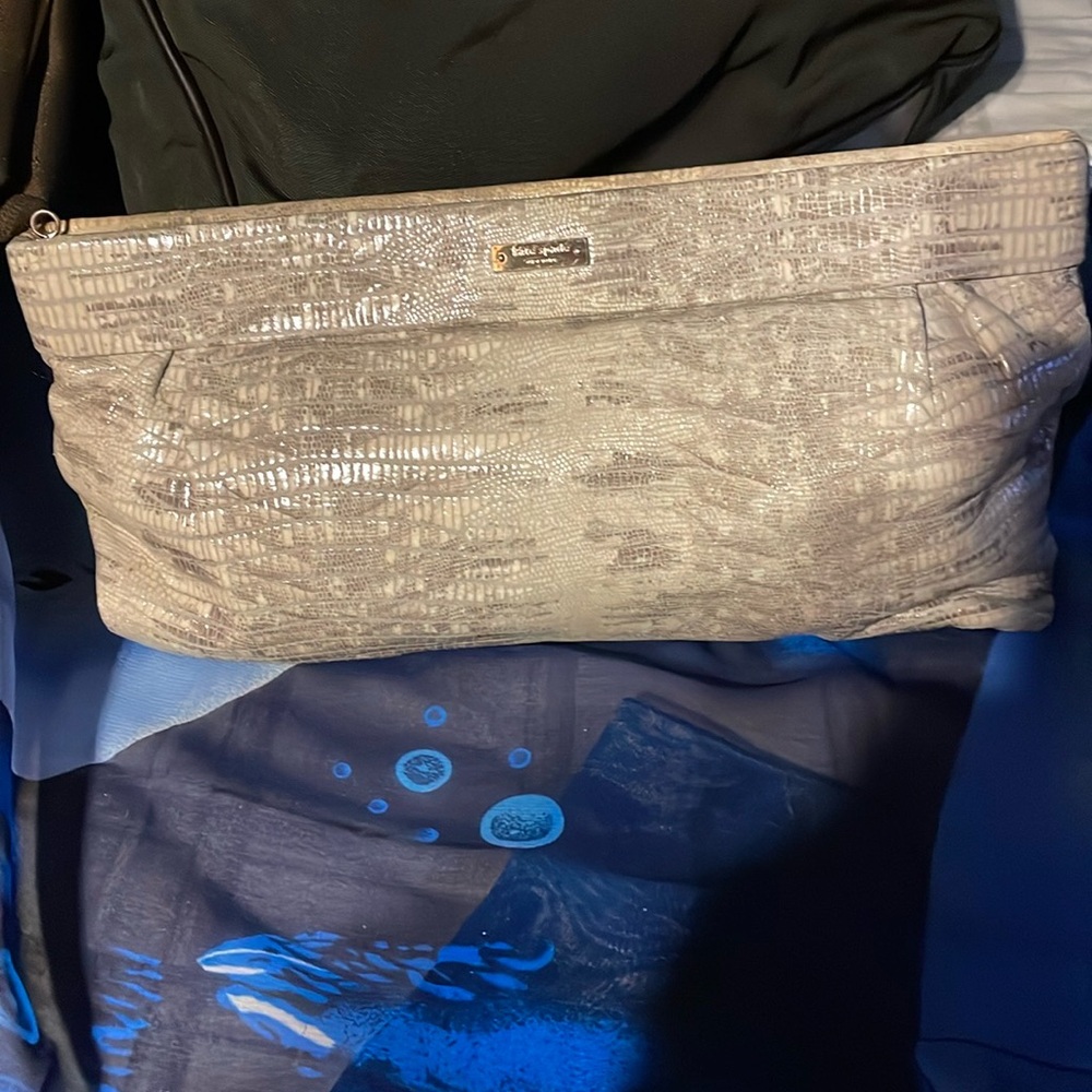 Kate Spade vintage snakeskin clutch RARE!